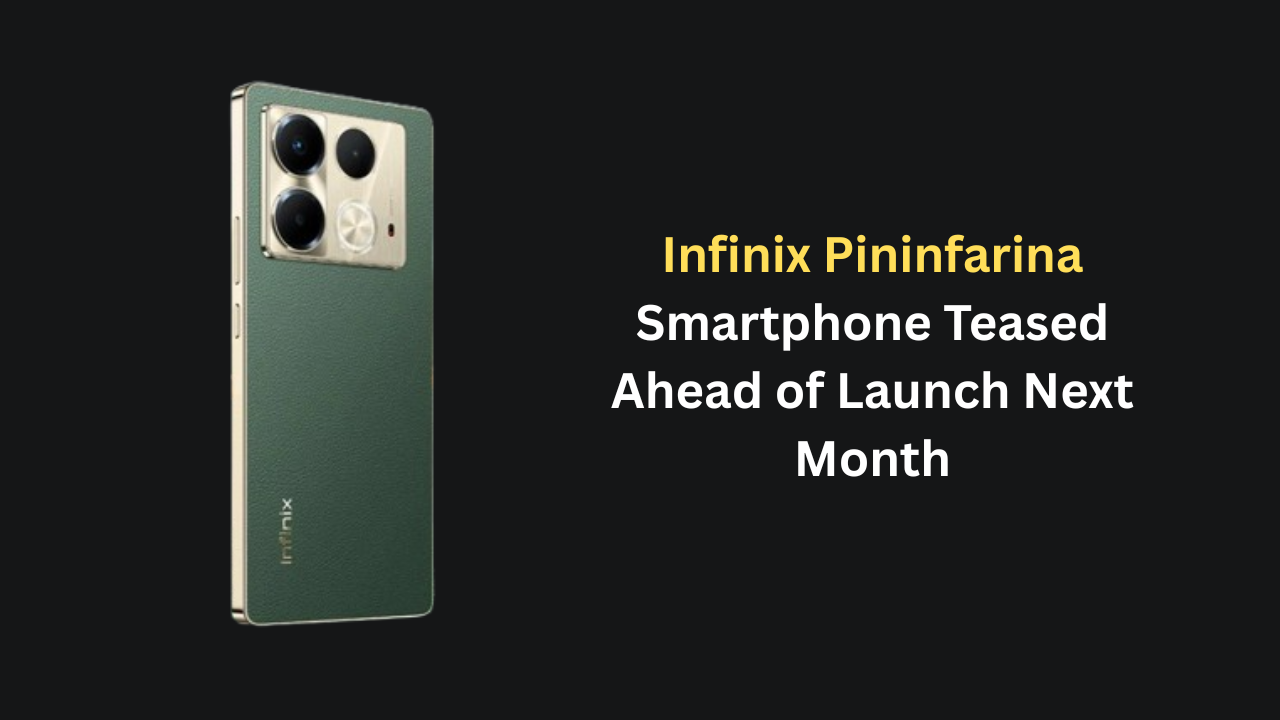 Infinix Pininfarina Smartphone Teased Ahead of Launch Next Month