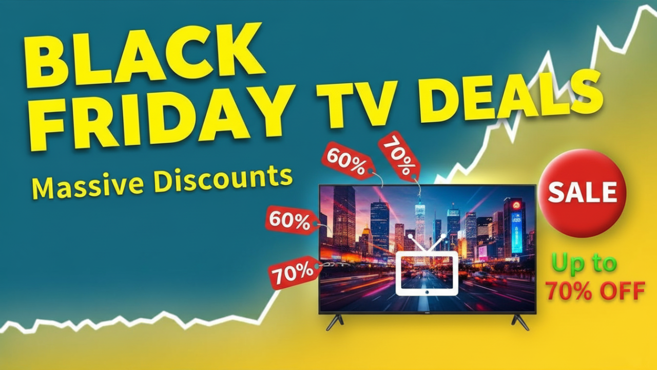 TV Black Friday Deals 2025: Best Discounts on 4K, QLED & Smart TVs